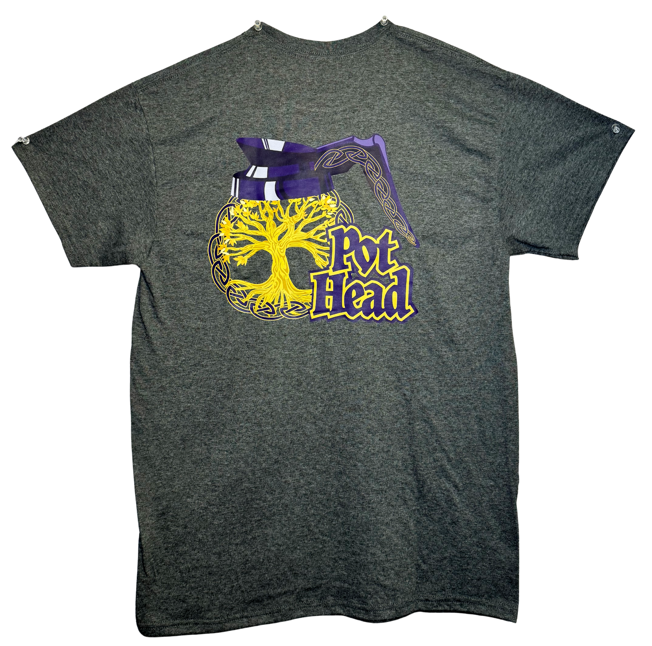 Industry Coffee Pothead T-shirt Gray